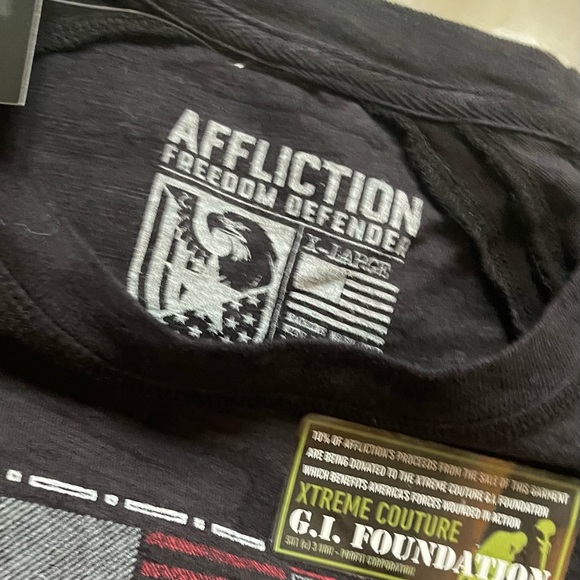 Affliction Freedom Defender Camo Tee. XL - Picture 6 of 12